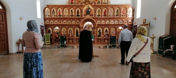 Молебен и лития о воинах