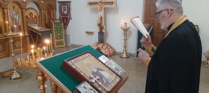 Молебен и лития о воинах