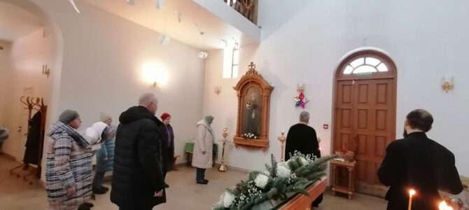 Молебен и лития о воинах