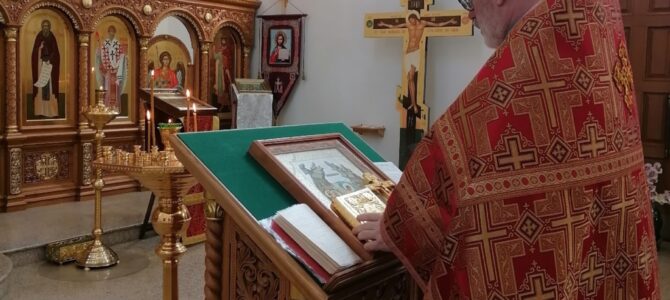 Молебен и лития о воинах
